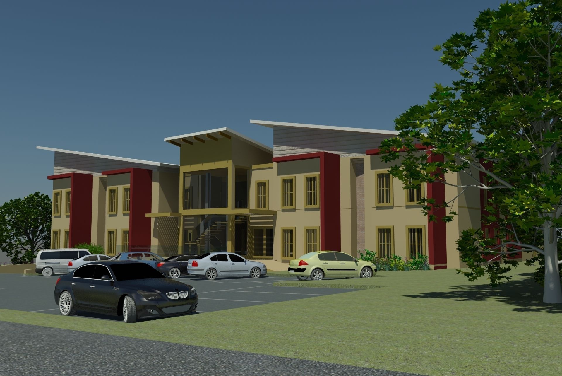 Doctor Offices Low-poly 3D model_6