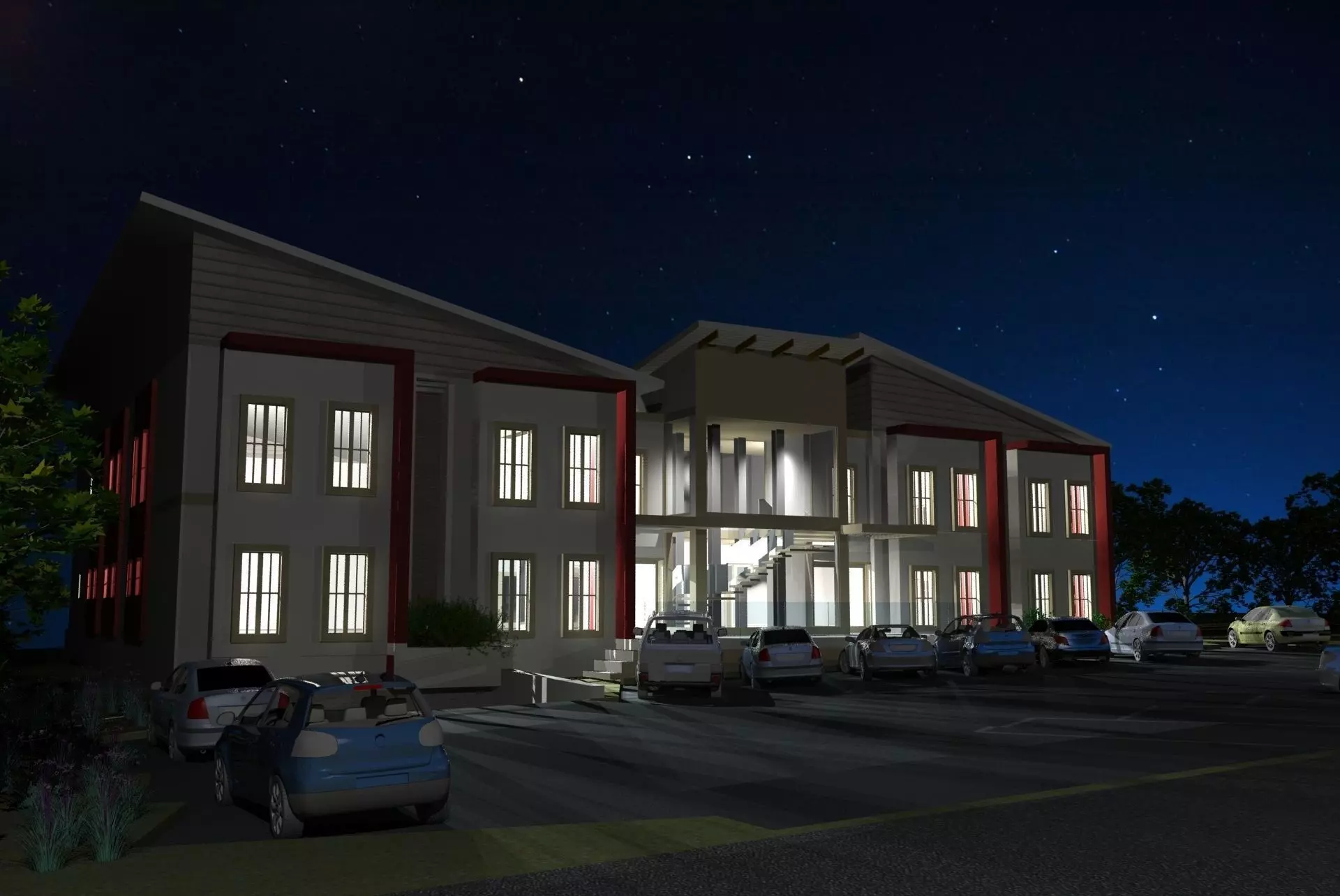 Doctor Offices Low-poly 3D model_0