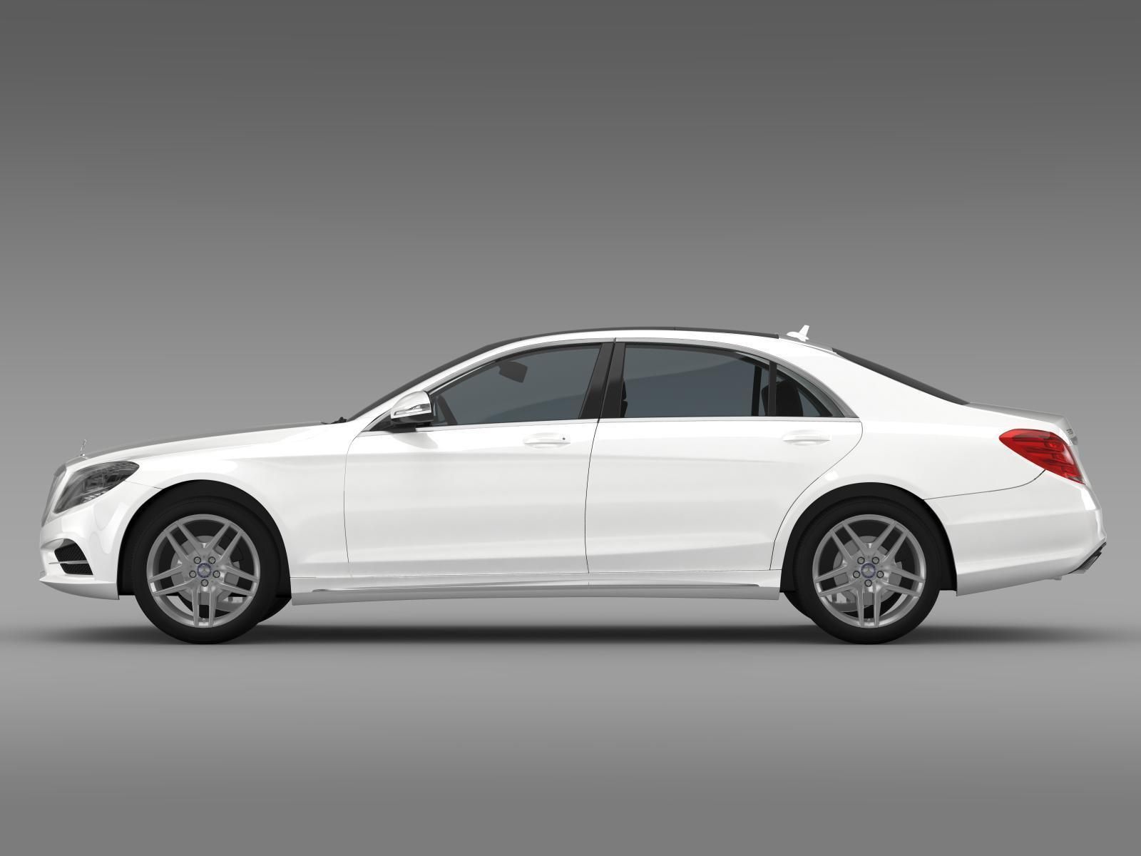 AMG Mercedes Benz S 500 Lang V222 2016 3D model