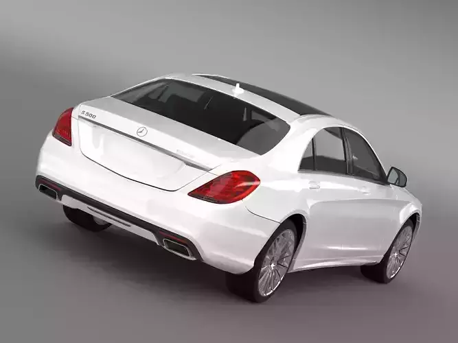 AMG Mercedes Benz S 500 Lang Plug In Hybrid V222 2016 3D model