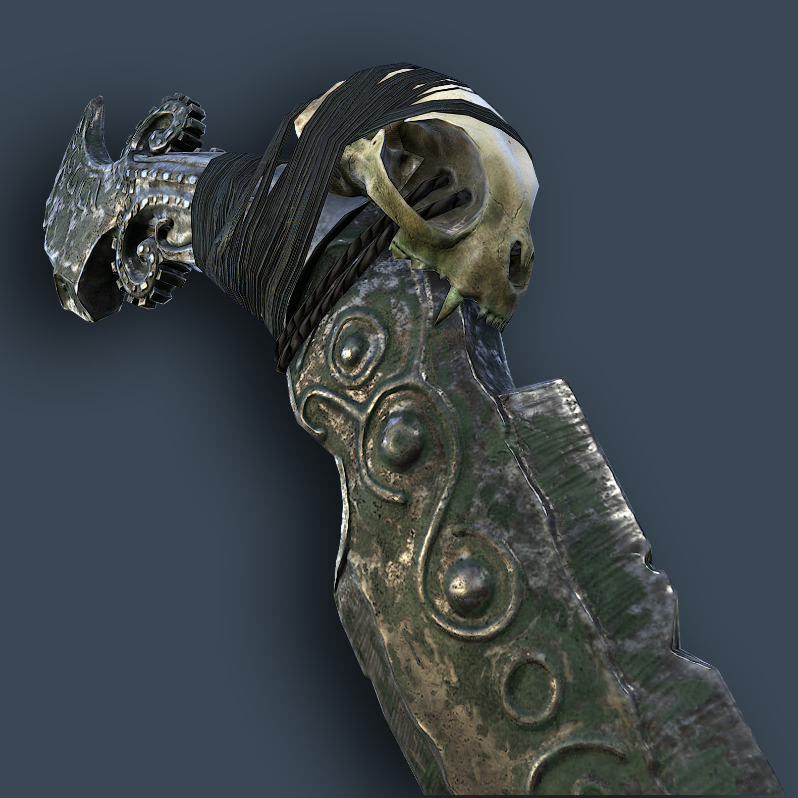 Fantasy dagger Low-poly 3D model_4