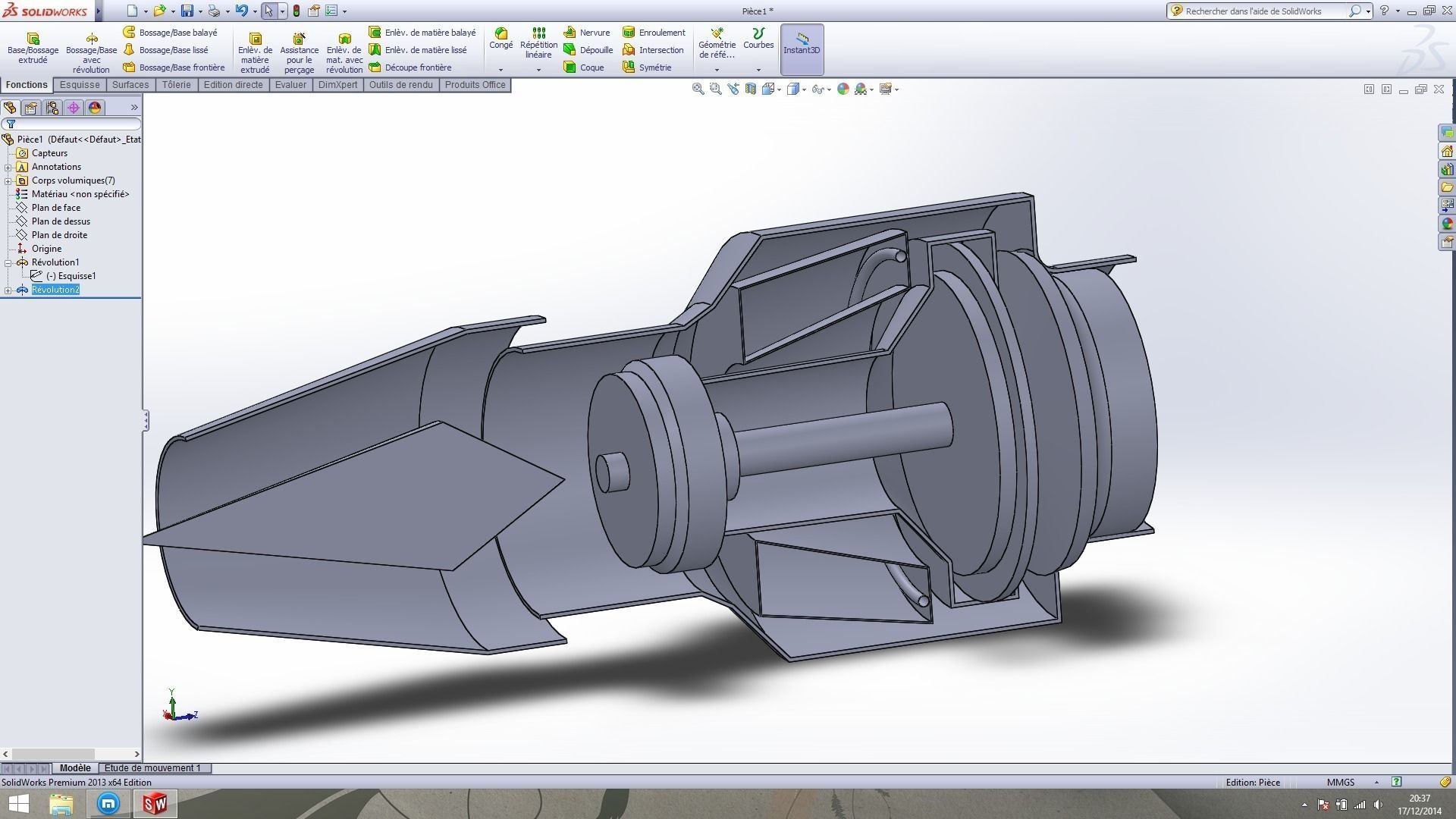 jet engine design  3D model_1