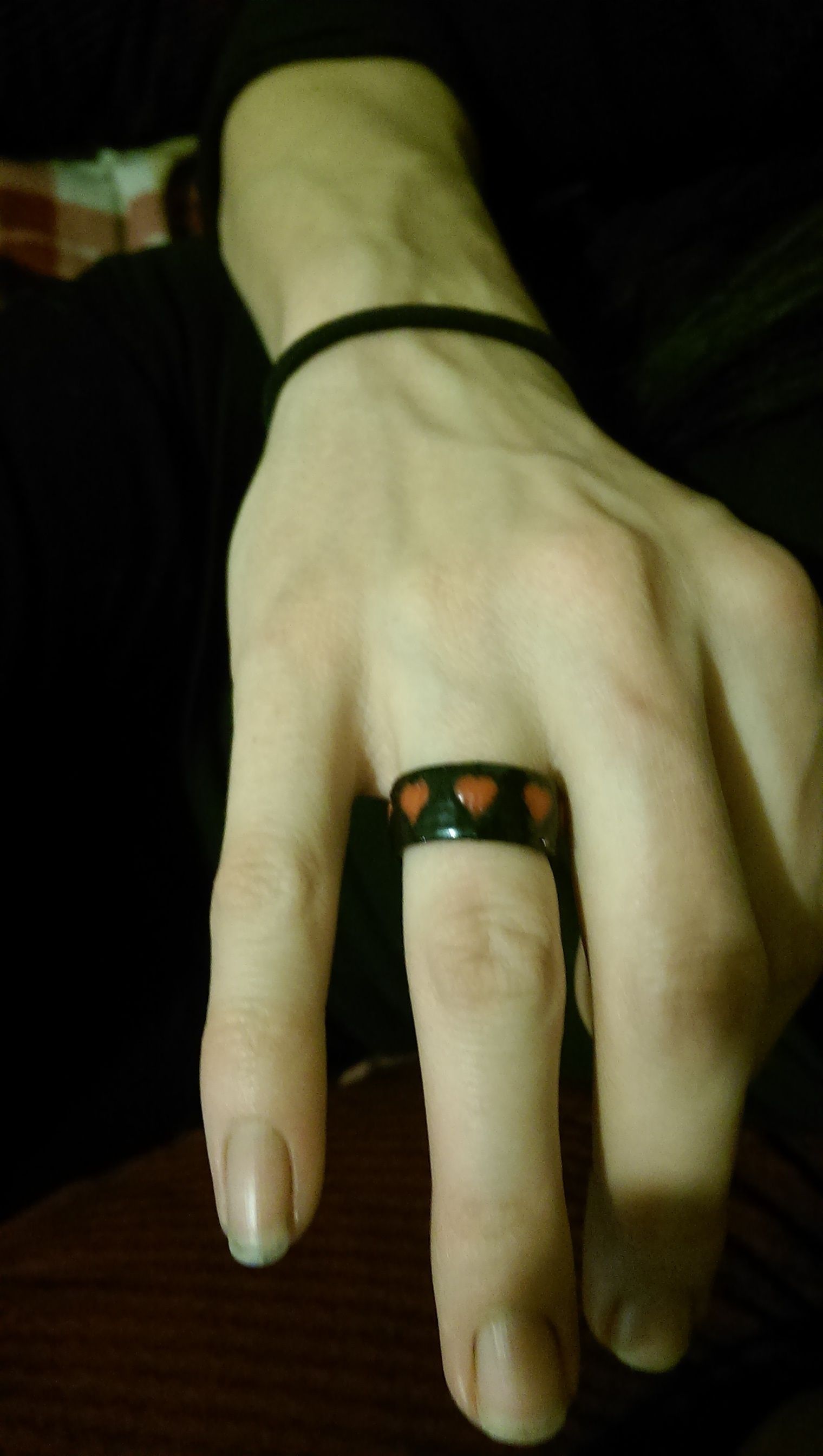 Dual-Color Heart Ring 3D print model_2