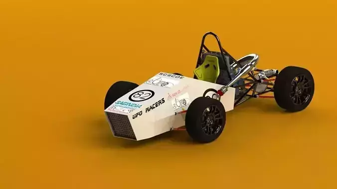 Formula Student India Race Car - Max Optimized 3D model
