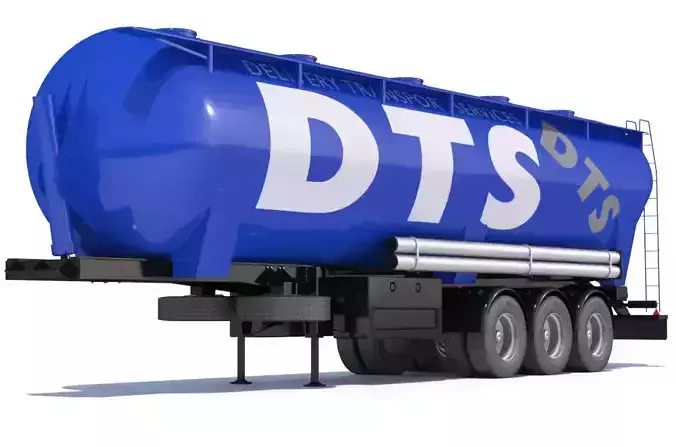 Tipping Trailer Silo 3D model