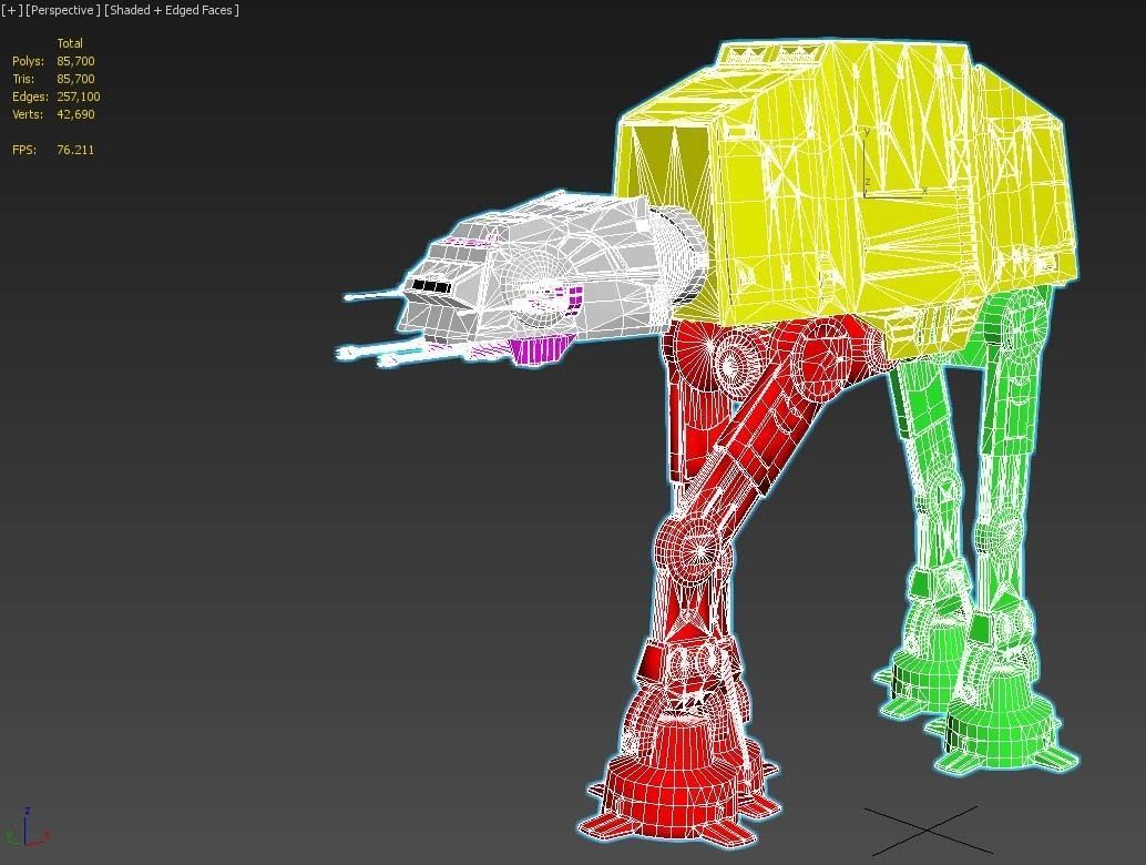 Imperial Walker ATAT 3D print model_3