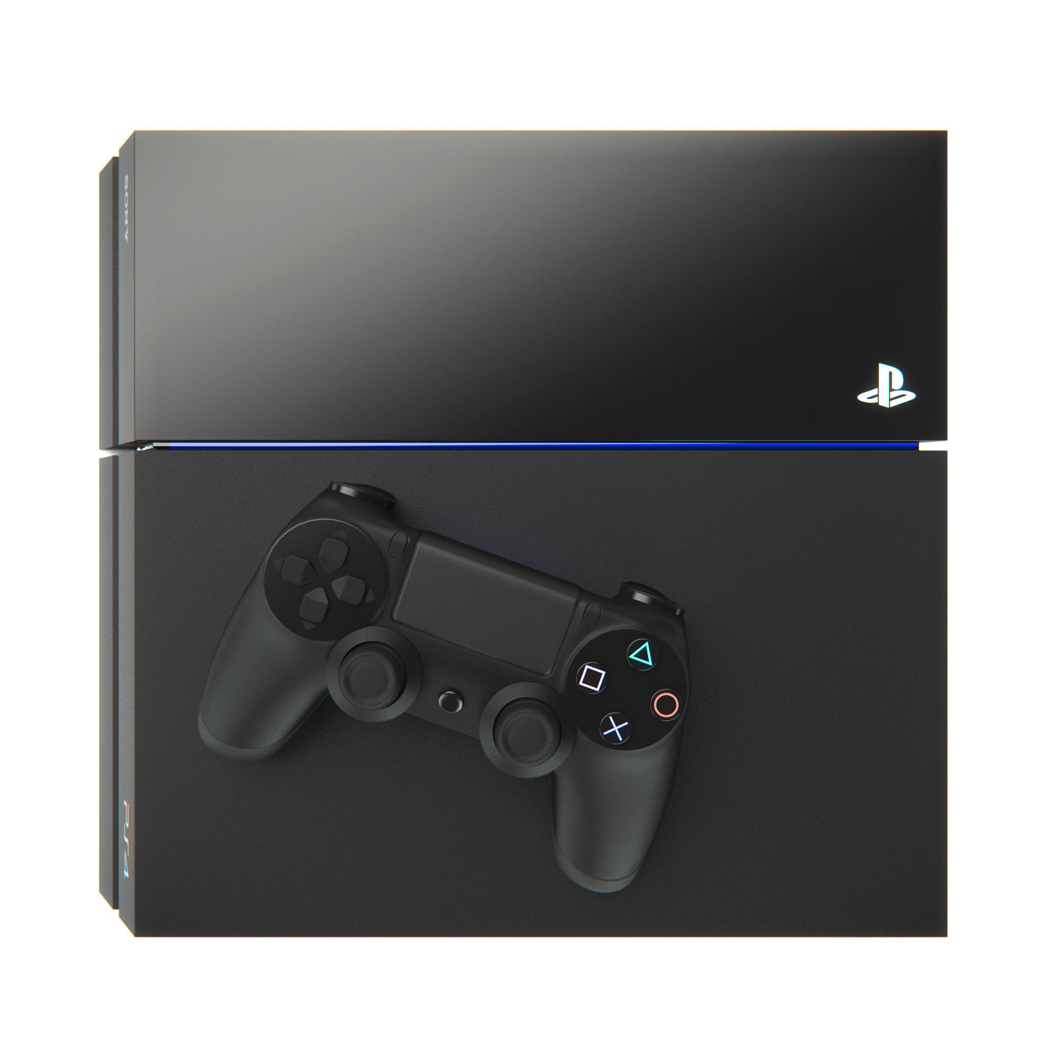 Sony PlayStation 4 3D model_4
