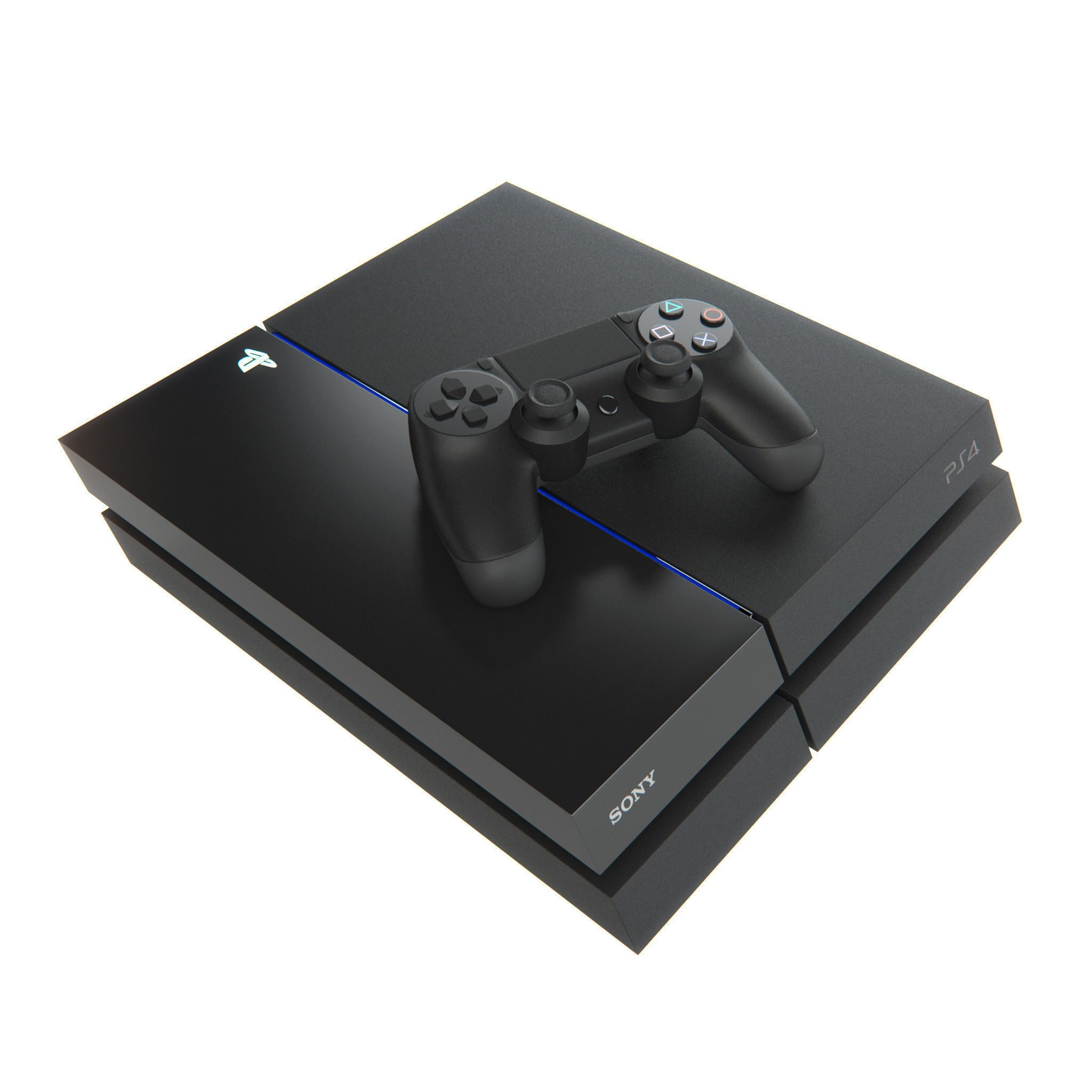 Sony PlayStation 4 3D model_6