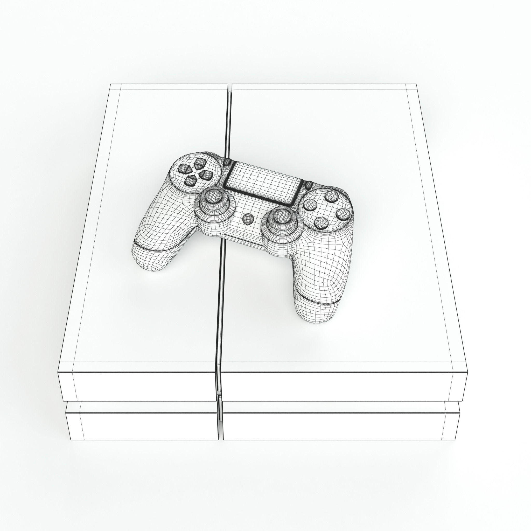Sony PlayStation 4 3D model_15