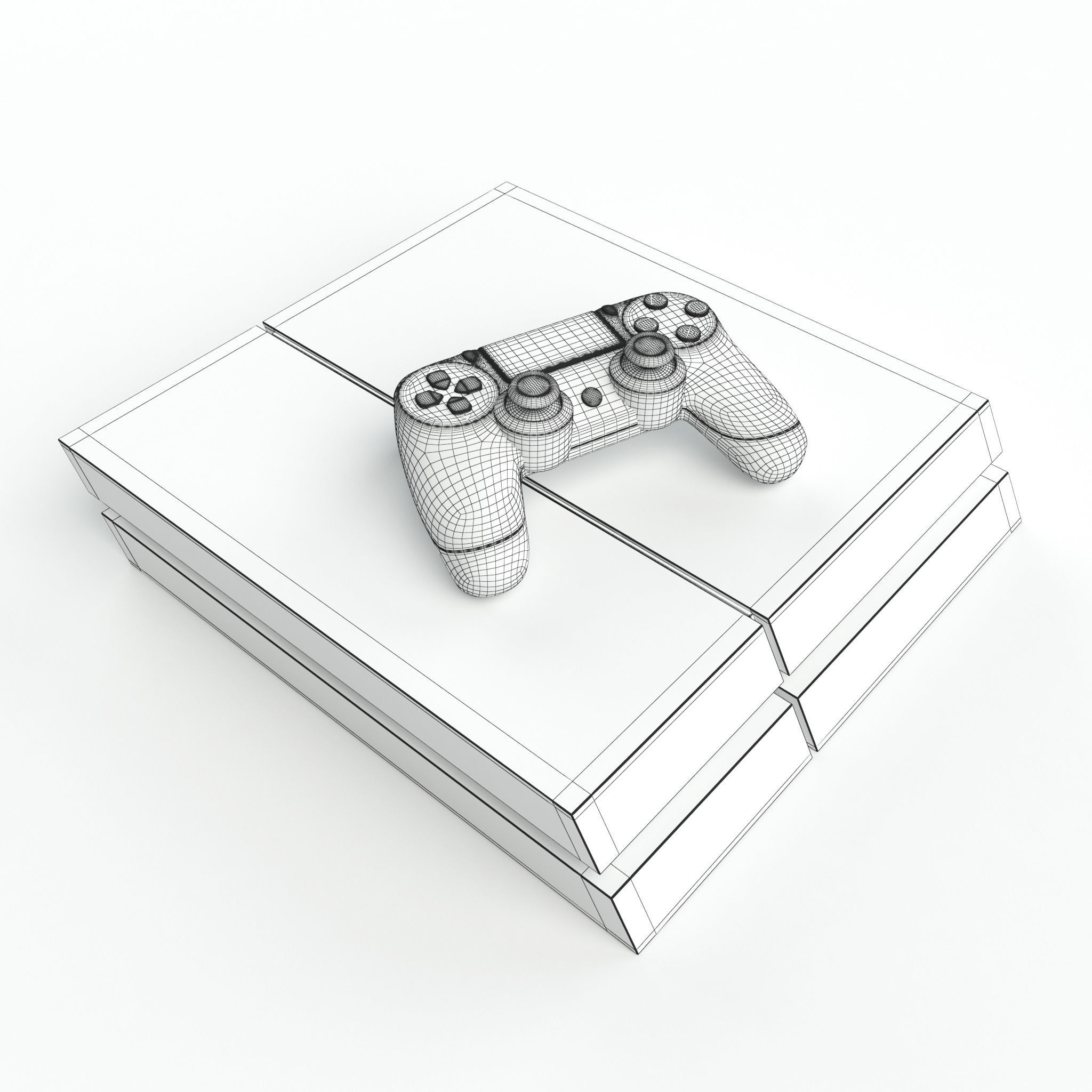 Sony PlayStation 4 3D model_20