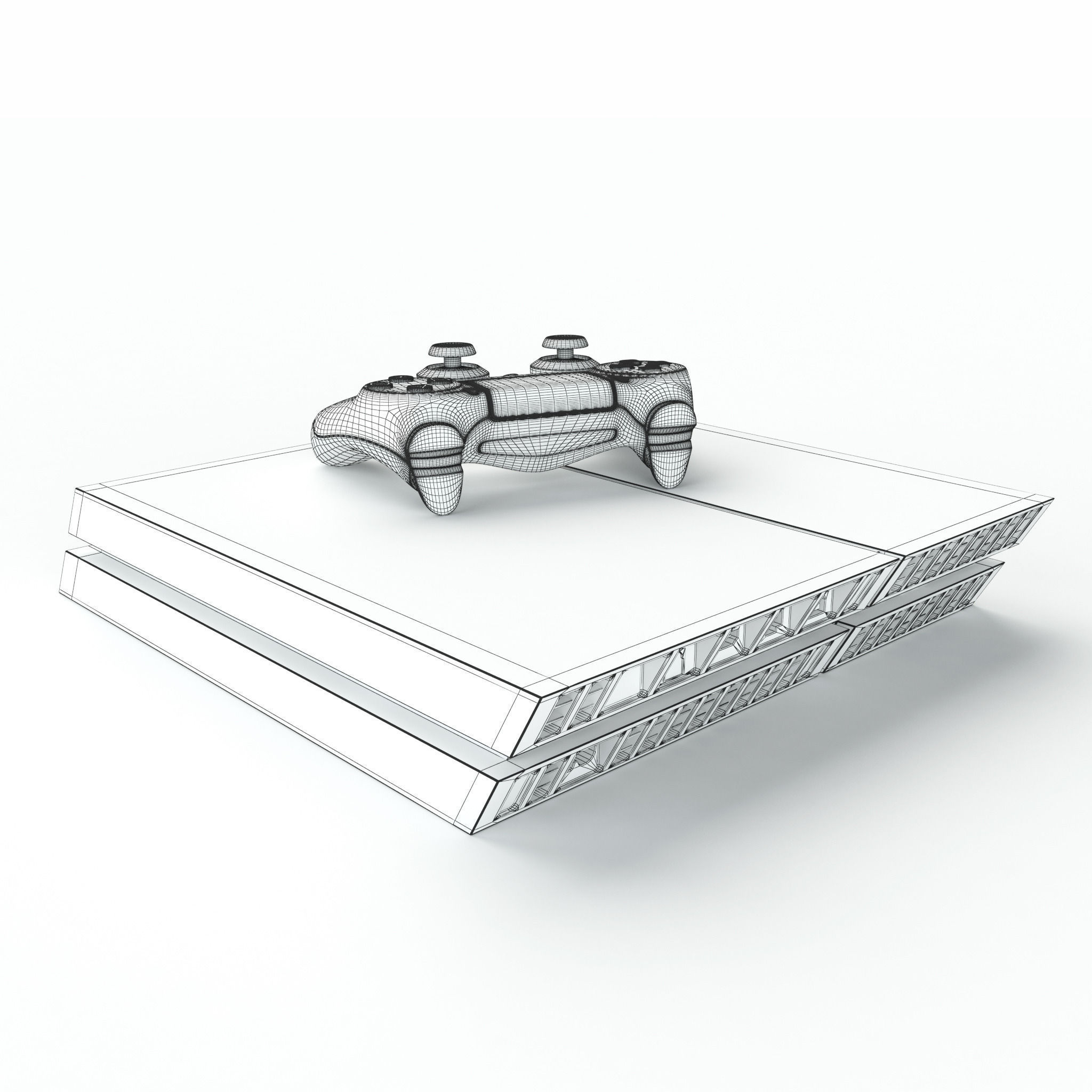 Sony PlayStation 4 3D model_19