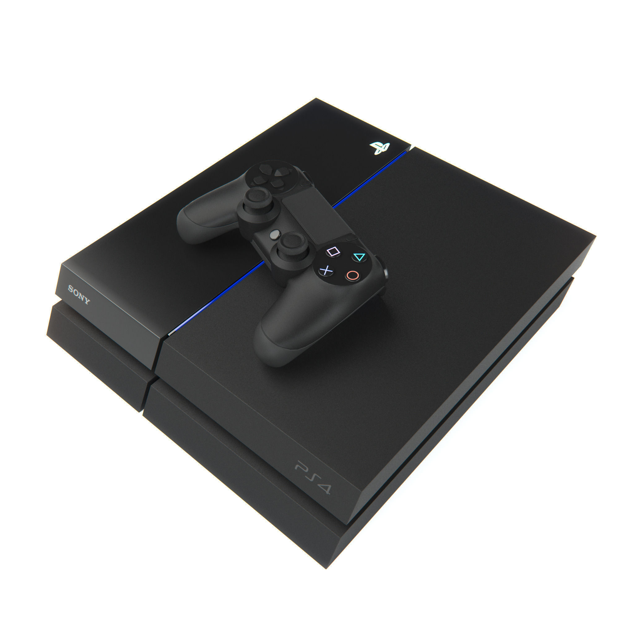 Sony PlayStation 4 3D model_2