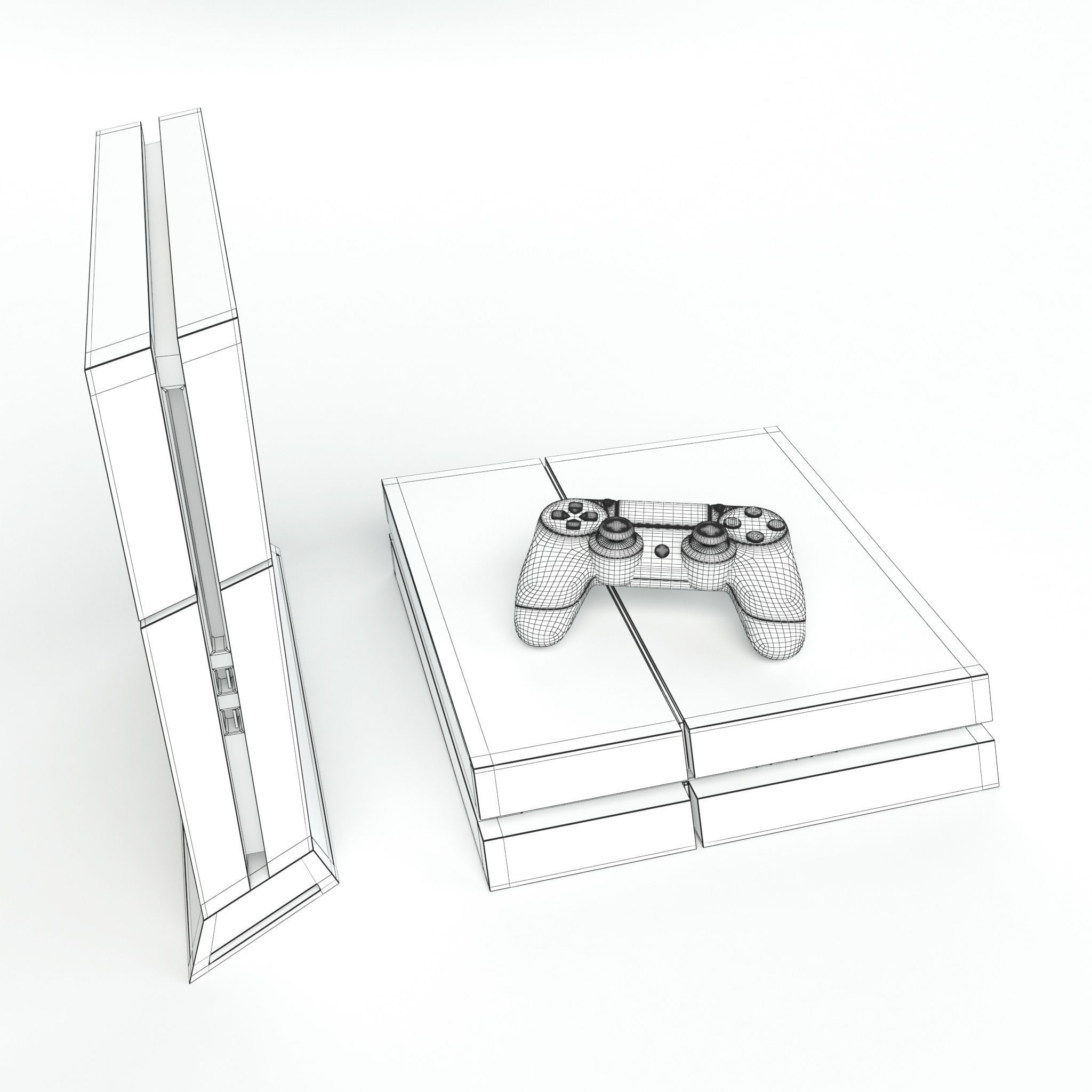Sony PlayStation 4 3D model_17