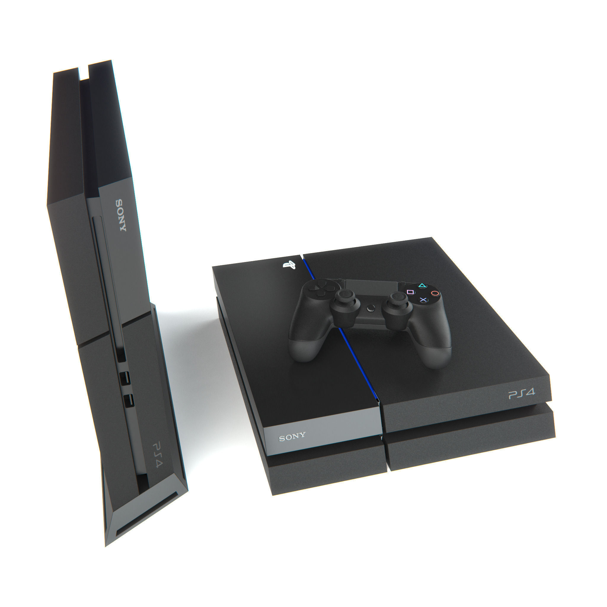 Sony PlayStation 4 3D model_1