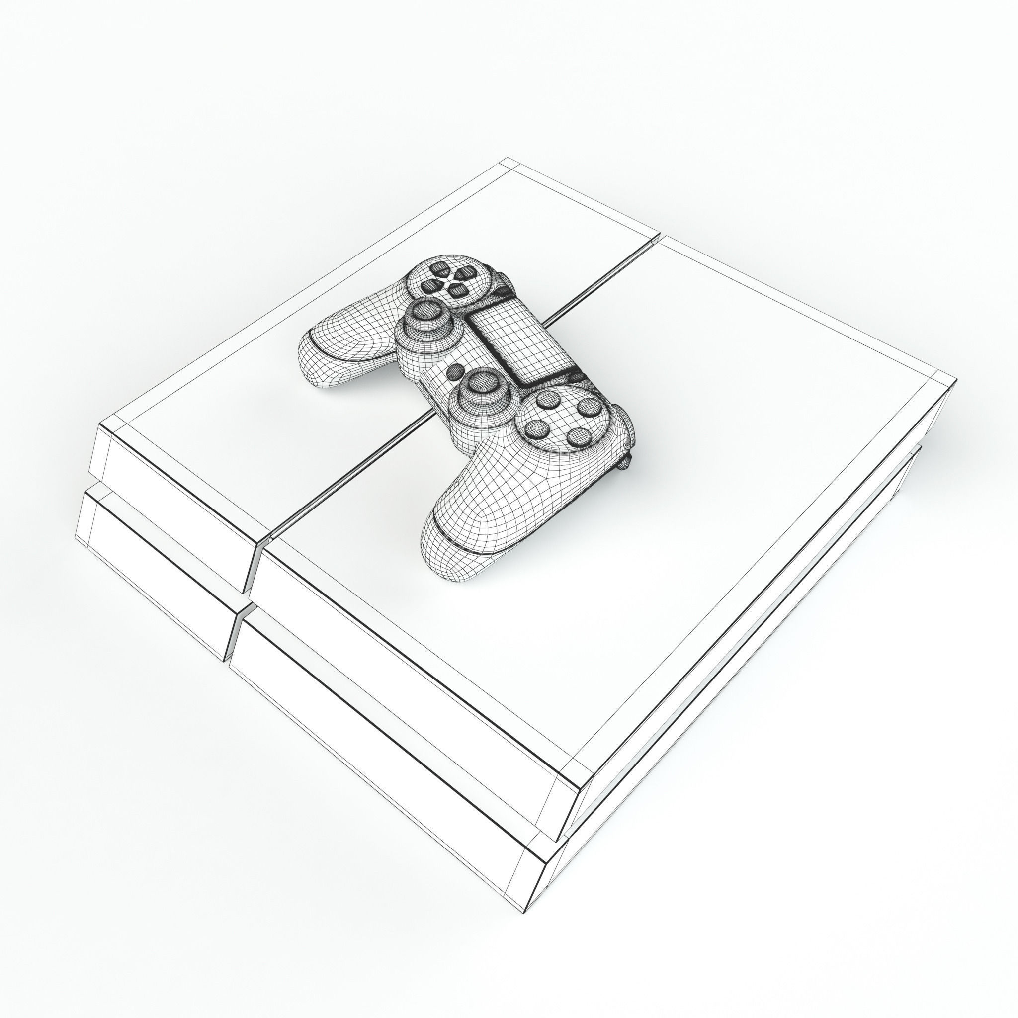 Sony PlayStation 4 3D model_18