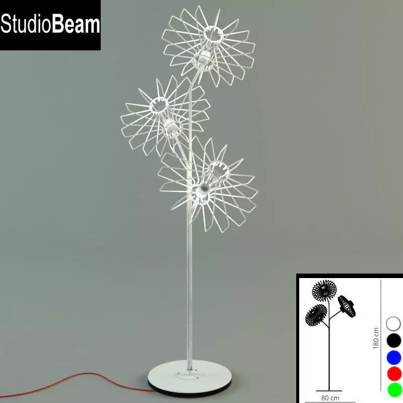 Diamond floor Studio Beam 3D model_0