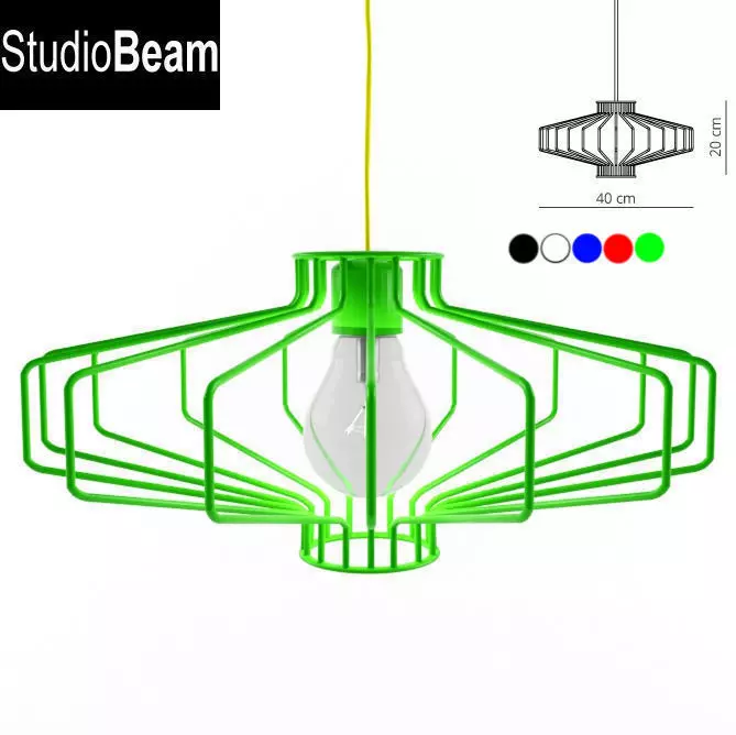 Diamond pendant Studio Beam 3D model_0