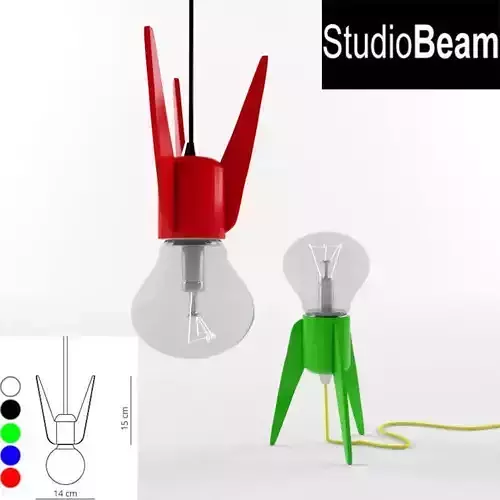 Edison fs rocket table lamp Studio Beam 3D model