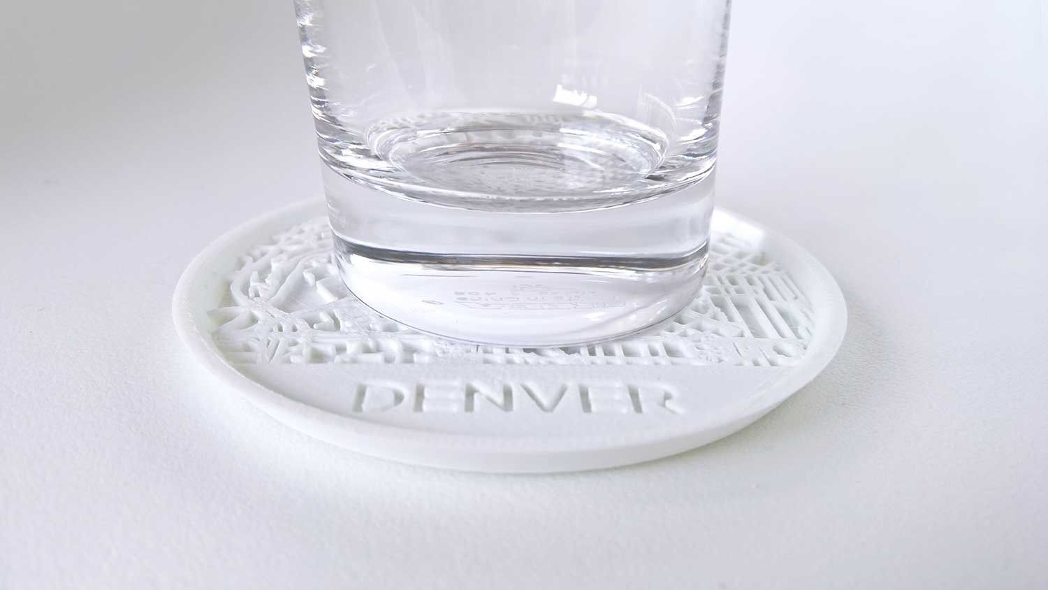 028a - Drink Coaster - Denver Map -  3D print model_1