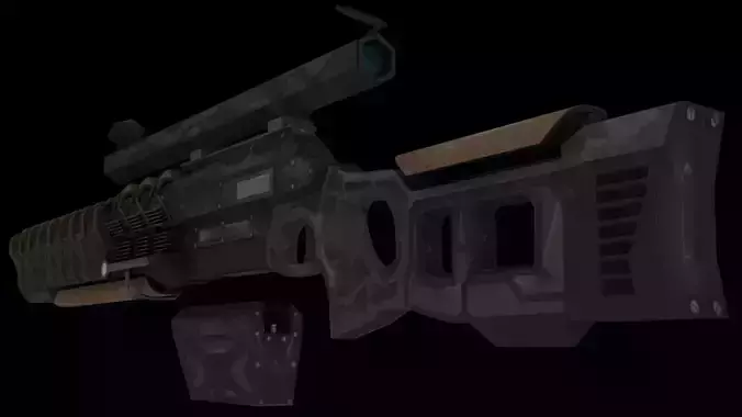 Sci-fi gauss rifle
