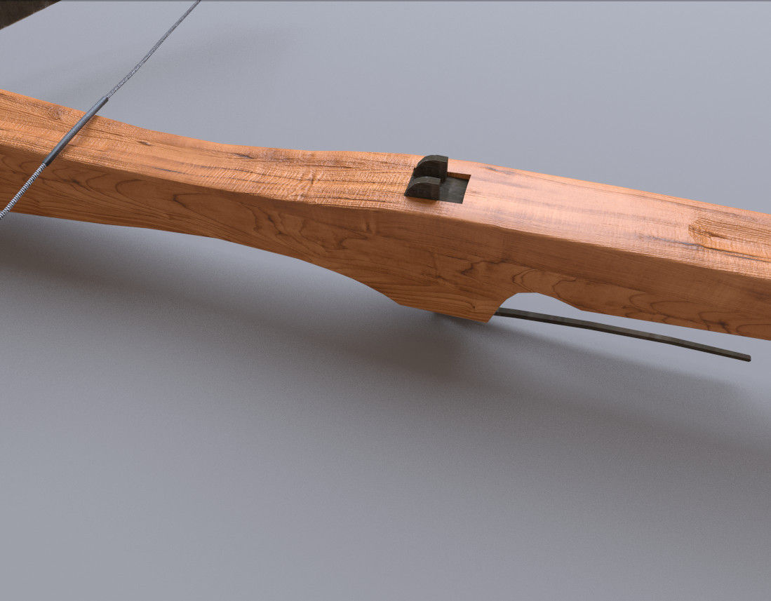 medieval crossbow 3D model_1