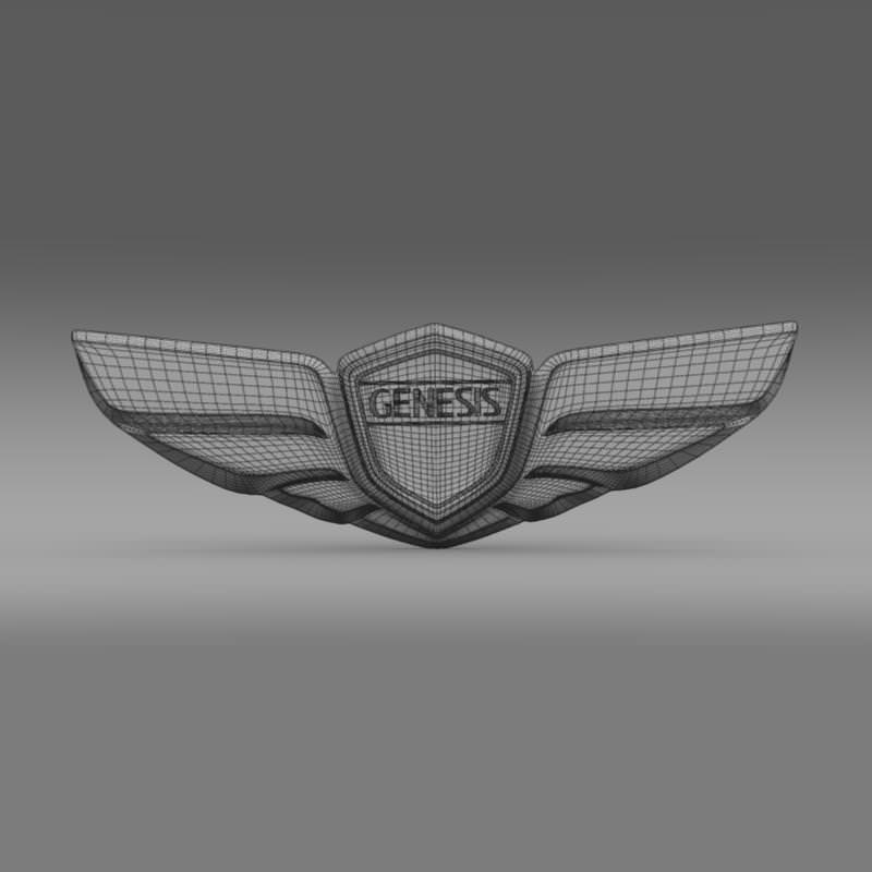 Genesis 3d logo 3D model_6