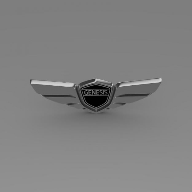 Genesis 3d logo 3D model_4