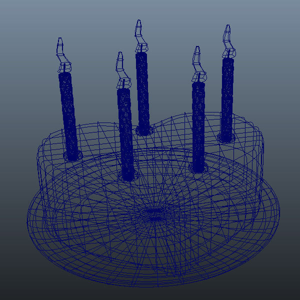 Valentine Cake 3D model_2