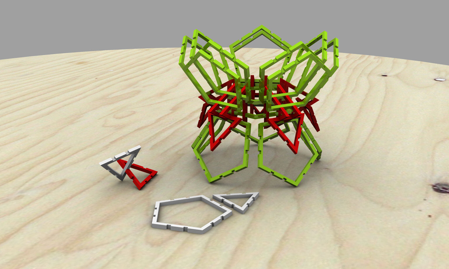 TriPent Modular Toy Free 3D print model_1