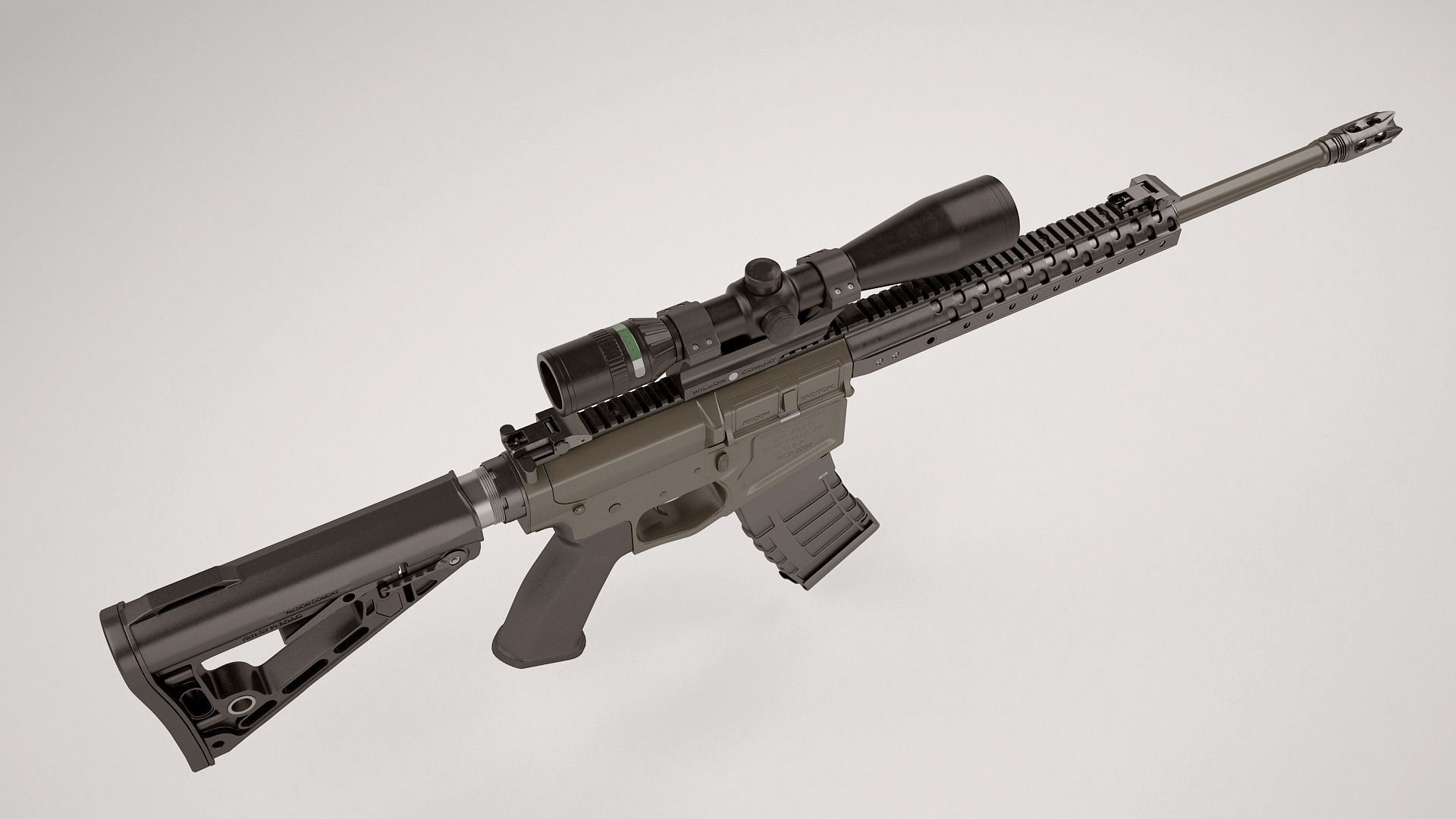 Wilson Combat Recon Tactical 3D model_2