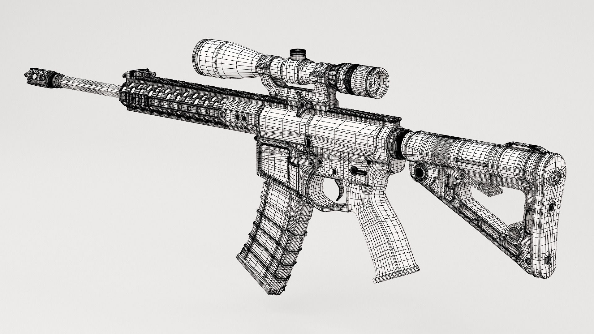 Wilson Combat Recon Tactical 3D model_8