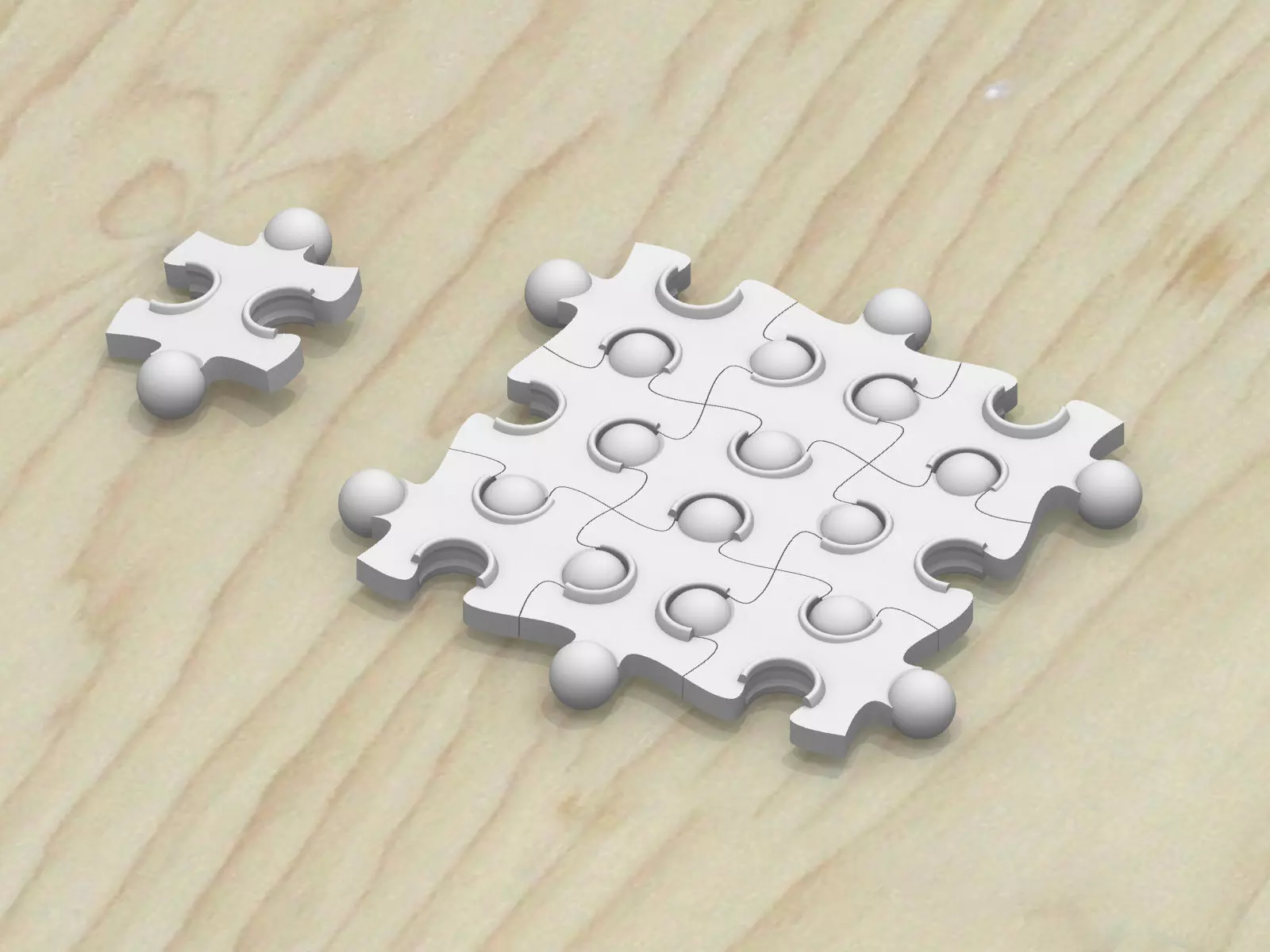 Wave Jigsaw Puzzle Free 3D print model_0