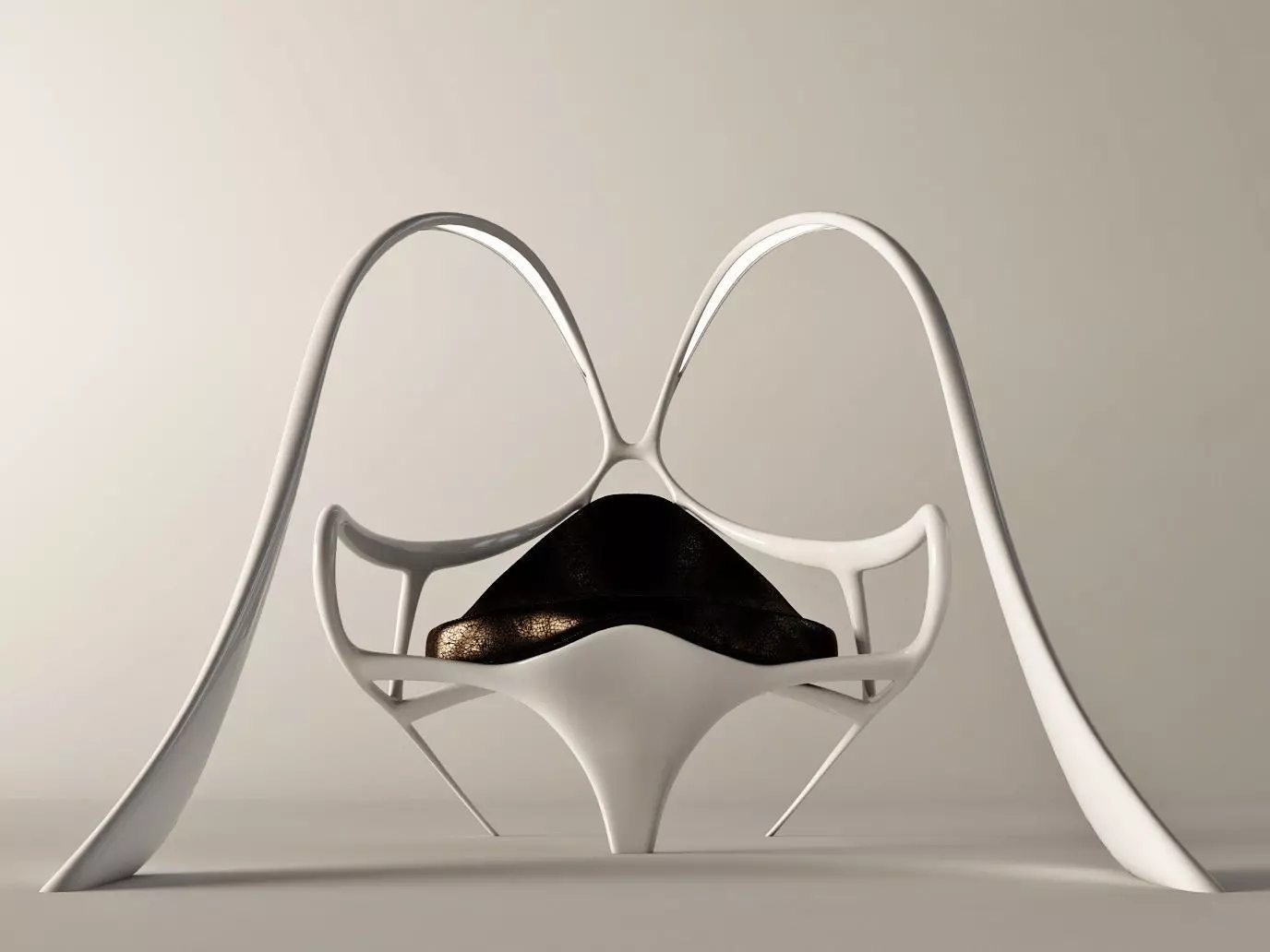 Futuristic armchair Bunny 3D model_0