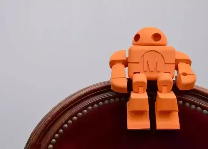 Maker Faire Robot Action Figure Single File Free 3D print model