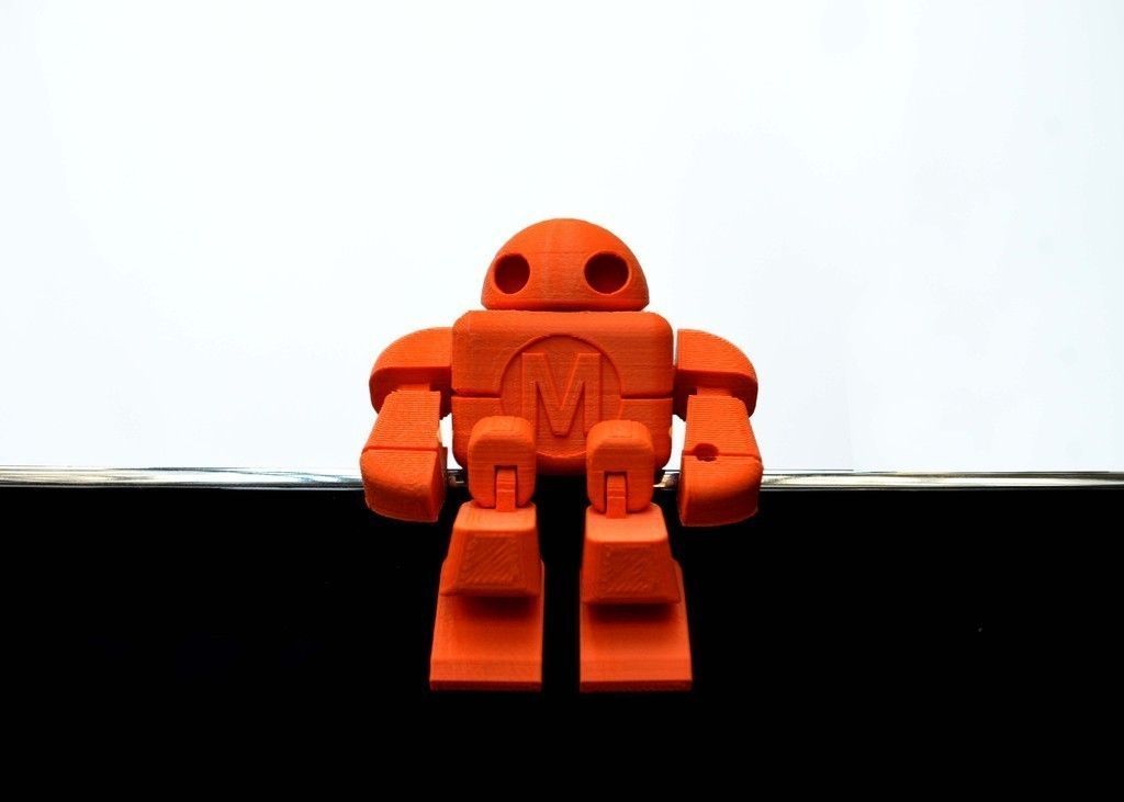 Maker Faire Robot Action Figure Single File free 3D Model