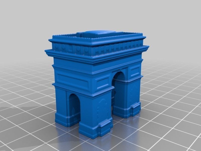 Famous Paris Buildings Free 3D print model_5