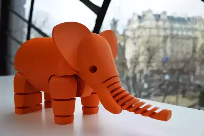 Elephant toy Free 3D print model