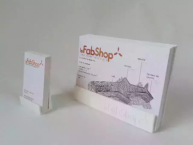 le FabShop Business Card and Flyer Holder Free 3D print model
