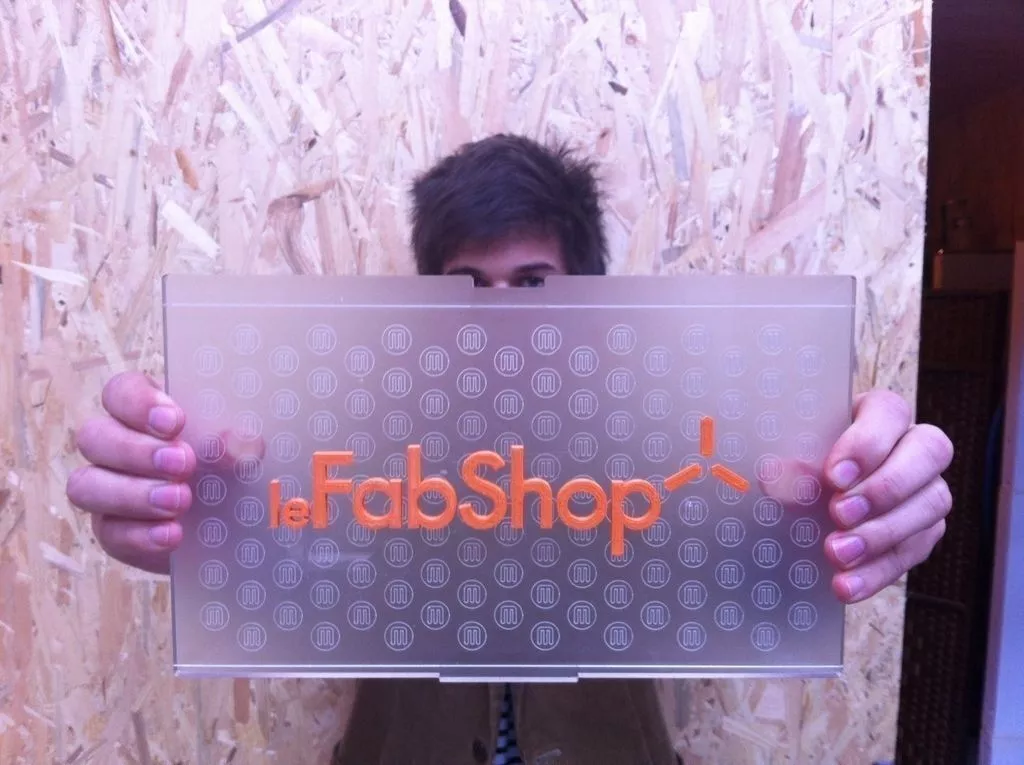 le FabShop Logo Printed Free 3D print model