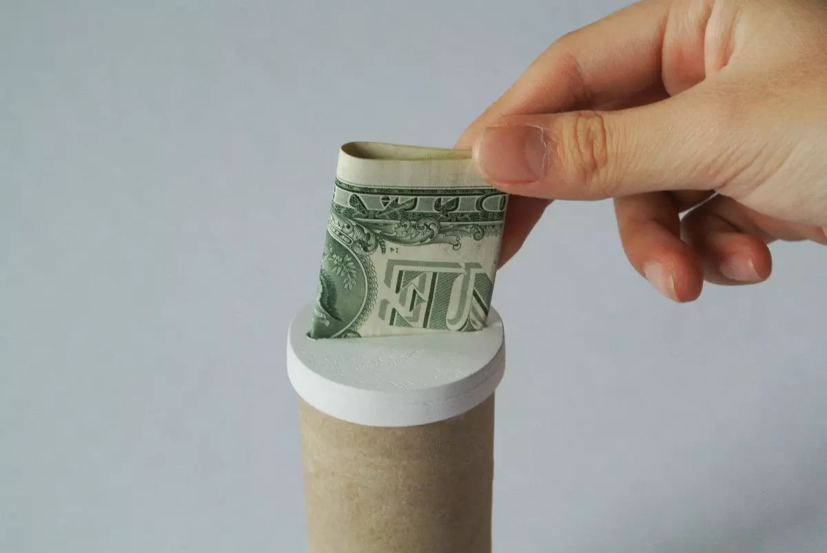 Paper tube piggy bank Free 3D print model