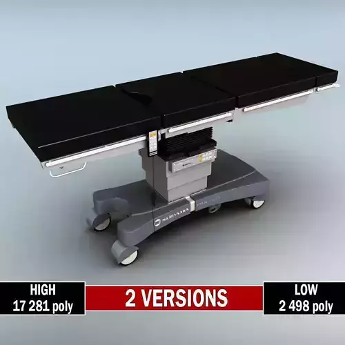Operating surgical table low poly