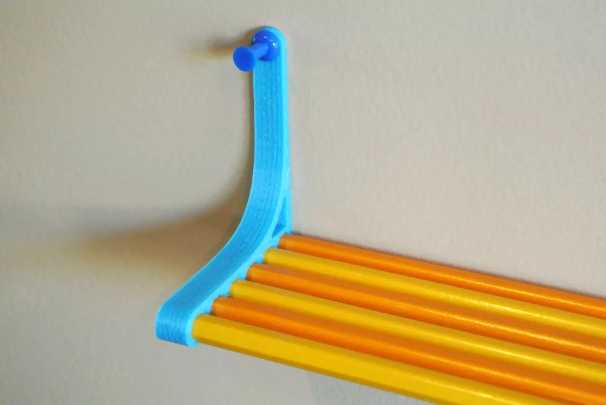 Pencil shelf Free 3D print model_0