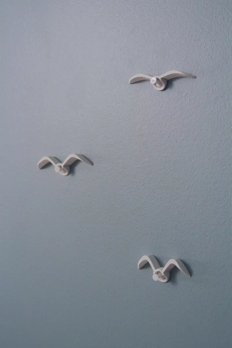 Seagull push-pin Free 3D print model