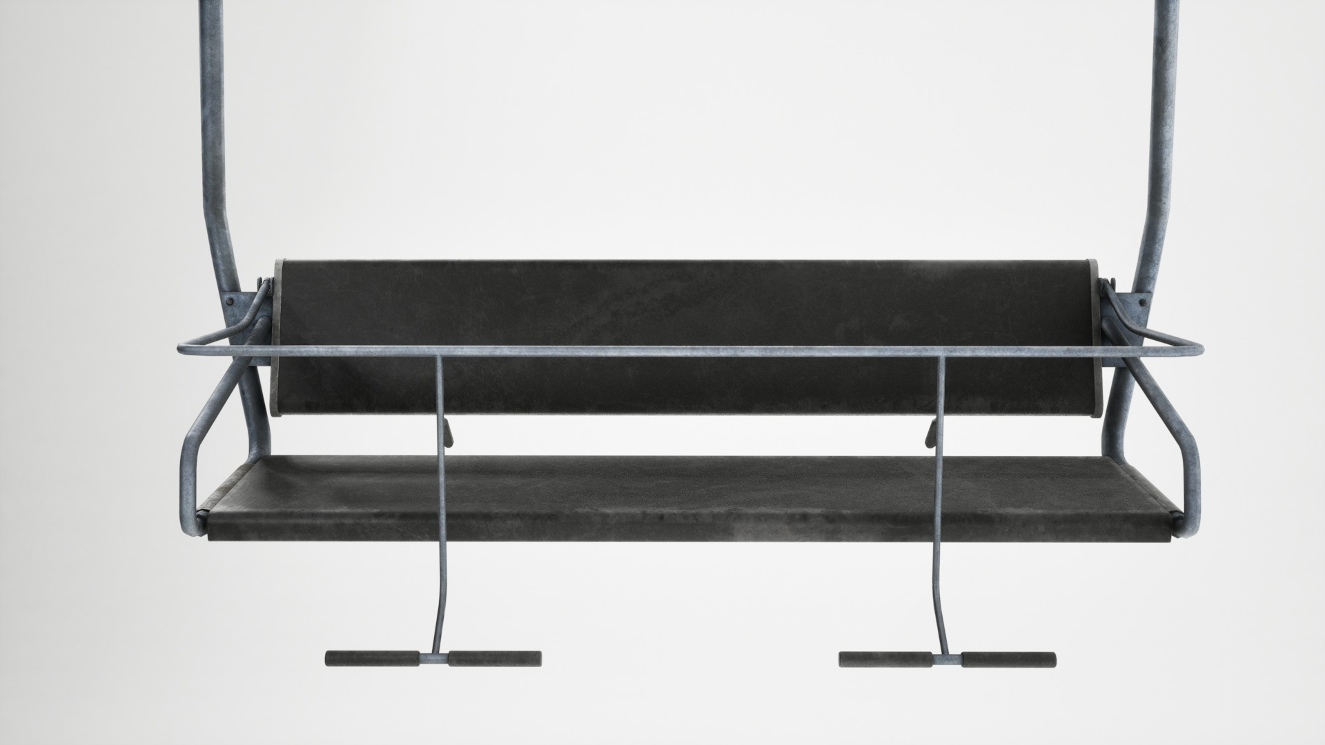 Ski lift chair Low-poly 3D model_10