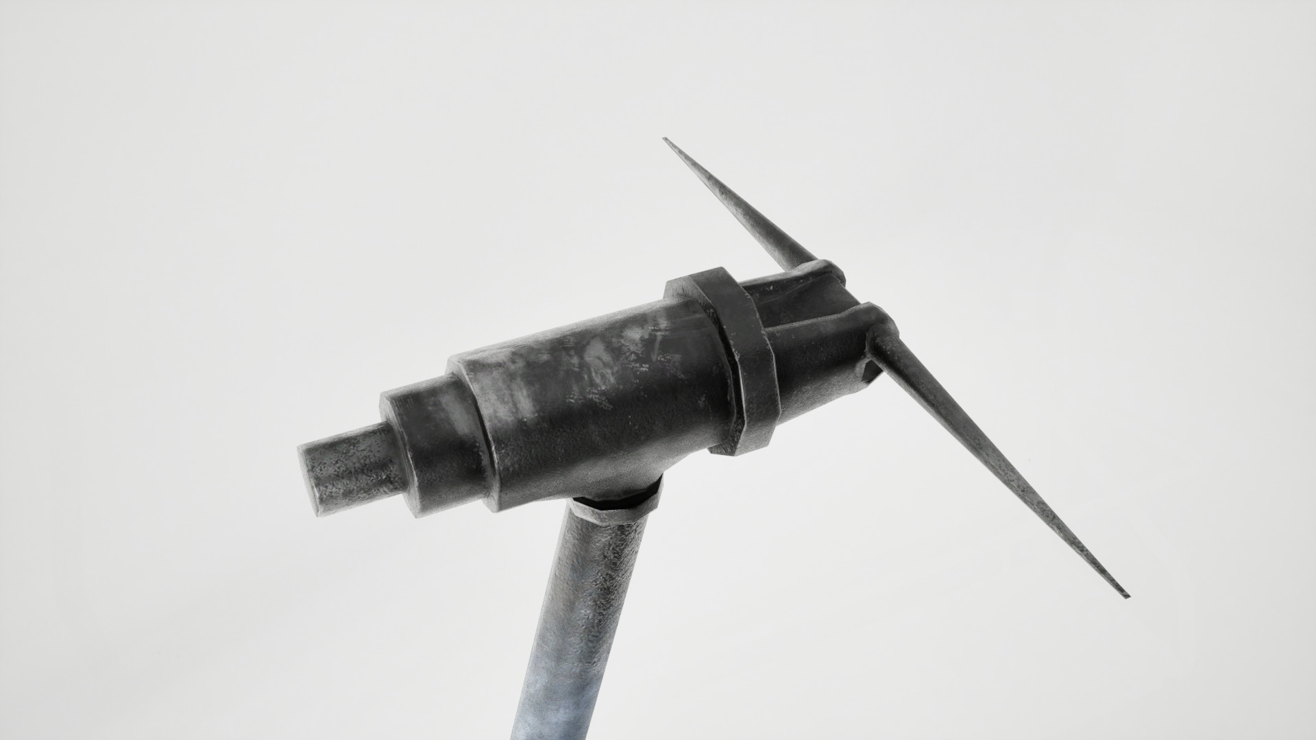 Ski lift chair Low-poly 3D model_11