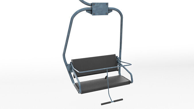 Ski lift chair small 3D model