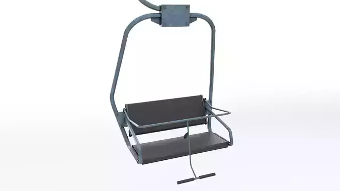 Ski lift chair small 3D model