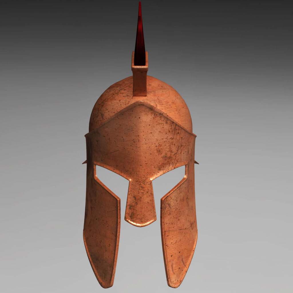 Spartan Helmet 3D model_3