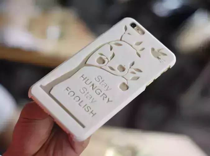 Iphone 6 Plus Case Steve Jobs Quote 3D print model