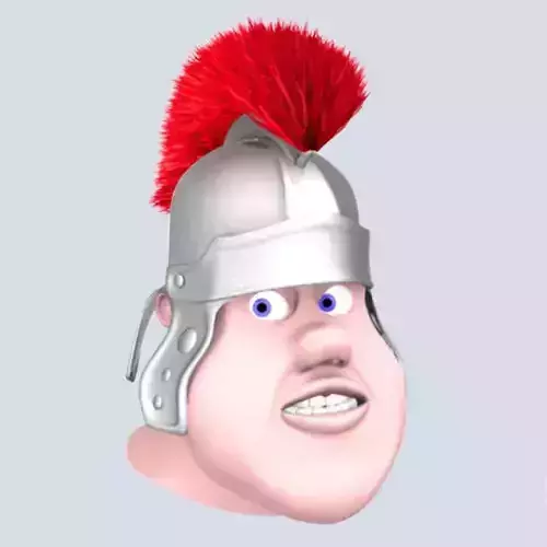 Roman soldier head 3D model